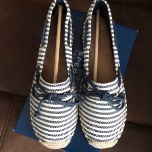 Sperry Navy/white stripe